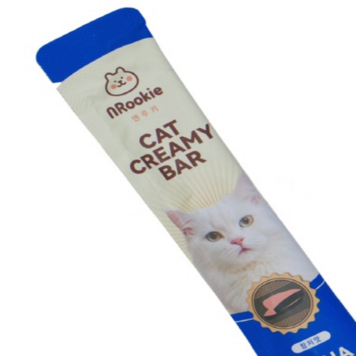 엔루키 고양이 짜먹는 간식 츄르 길고양이 수분 섭취 영양 공급, 100개, 15g, 참치