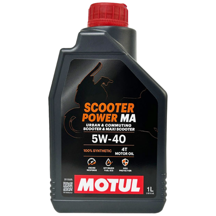 MOTUL 모튤 SCOOTER POWER 스쿠터 파워 MA 5W40 1L, 1개, 1L