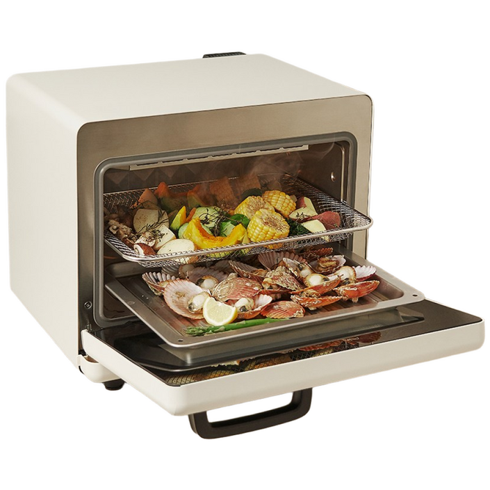 실리만 스팀 에어프라이어 20L 올스텐 SE-KSA25013 대용량 2단 자동세척