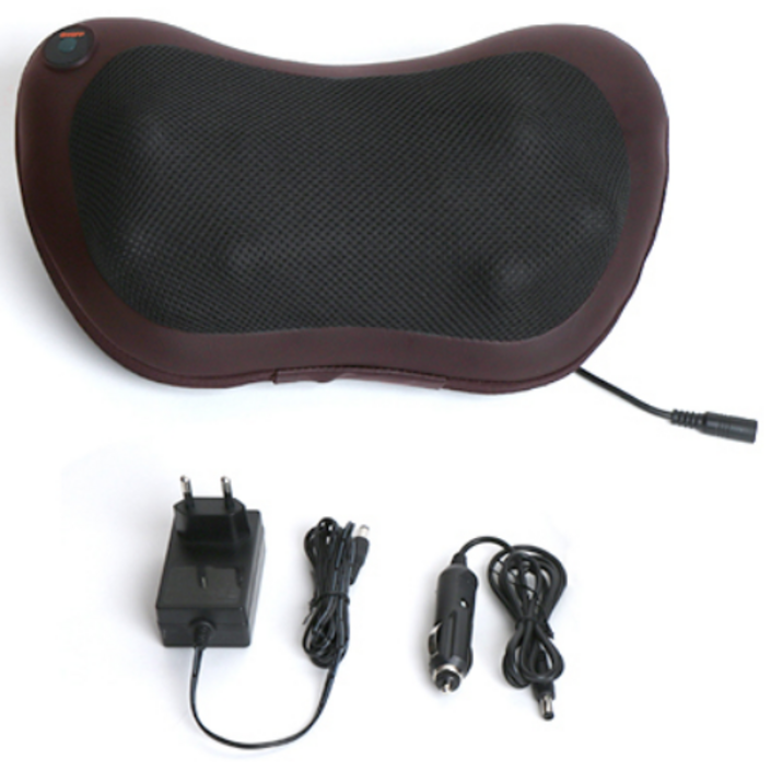 카테크 차량용 가정용 4볼 목 마사지 쿠션, 와인
