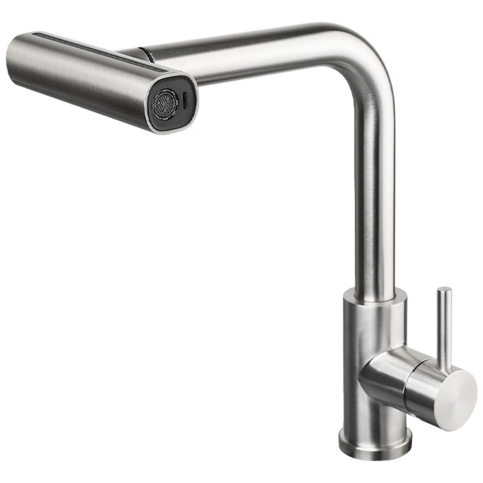 비반트 DOT 주방 싱크대 4way 와이드 폭포 수전 TA251MS 무광니켈, 1개