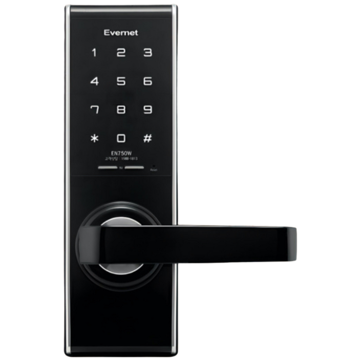 에버넷 목문용 디지털 도어락 고객직접설치 번호전용 EN750WN 나무문 설치
