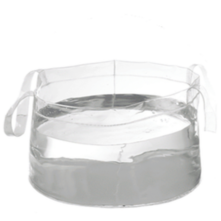 글리밍 투명 pvc 바스켓 바구니 캠핑 물놀이 폴딩 바스켓 멀티 손잡이 아이스버킷 칠링백 쿨러백, 1개, 소