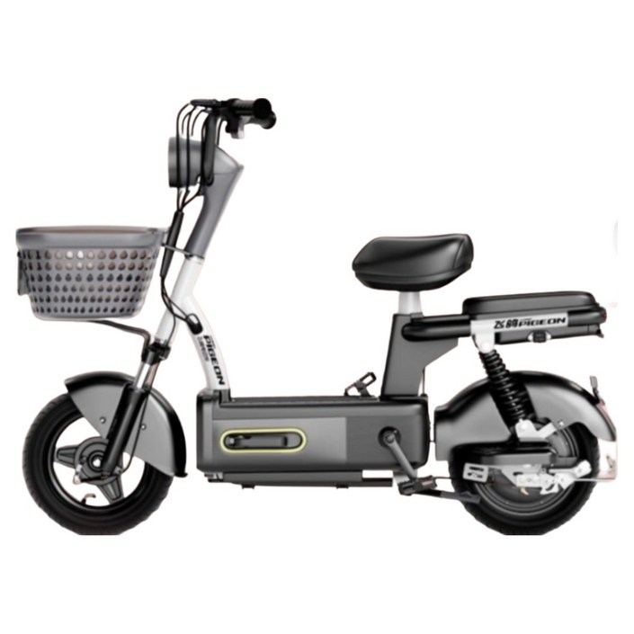 130km 전기스쿠터 남녀공용 소형 전기 자전거 출퇴근 여행용 배터리 탈착 자토바이 오토바이 바이크 배달, 블랙