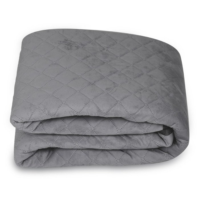 한일의료기 탄소 전기요 전기매트 국내생산 워셔블 극세사 그레이 온열매트, 단일 색상, 대135 x 175 cm