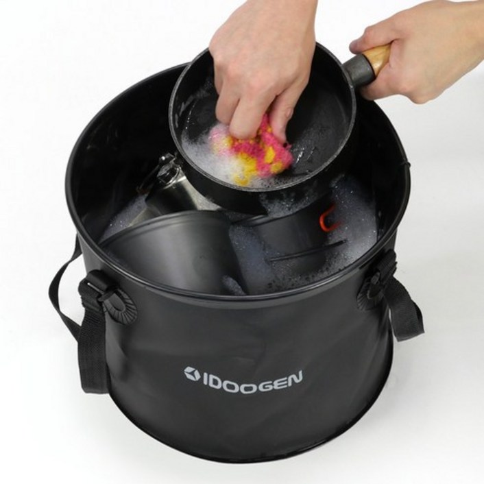 아이두젠 패스트캠프 설거지가방 캠핑워시백, 블랙