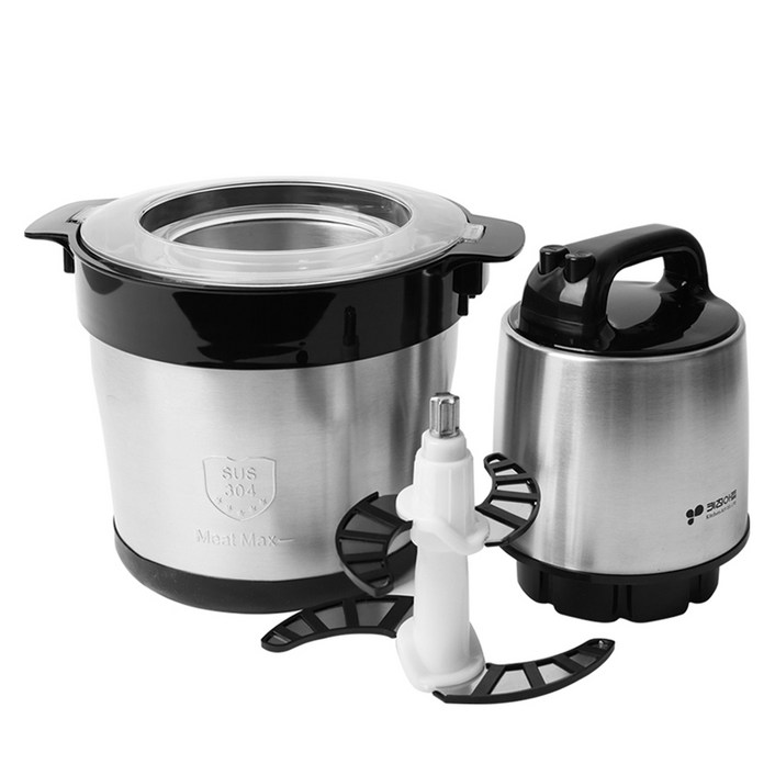 키친아트 대용량 S자 2중 칼날 스테인레스 멀티다지기 6L, KM28FM
