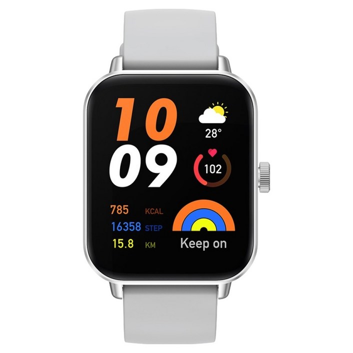 젤리타이거 통화가능 스마트워치 JELLYWATCH10, 실버, 46mm, GPS + 블루투스