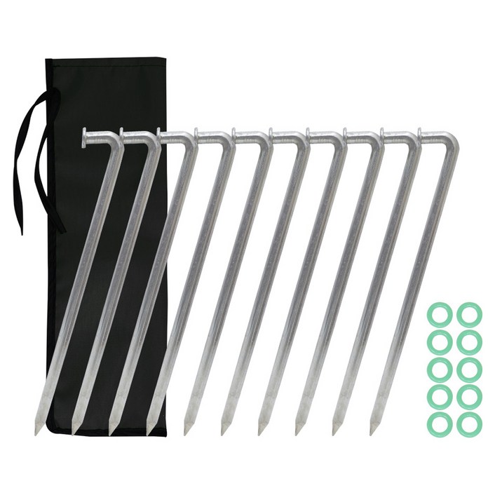 고강도 크롬 단조팩 10p + 야광링 10p + 보관주머니 세트