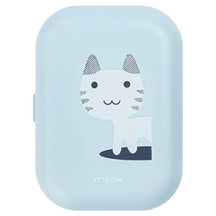 블루인쇼어 UVCLED 충전식 휴대용 칫솔살균기 DMCNH01, 고양이블루, DMCNH01B