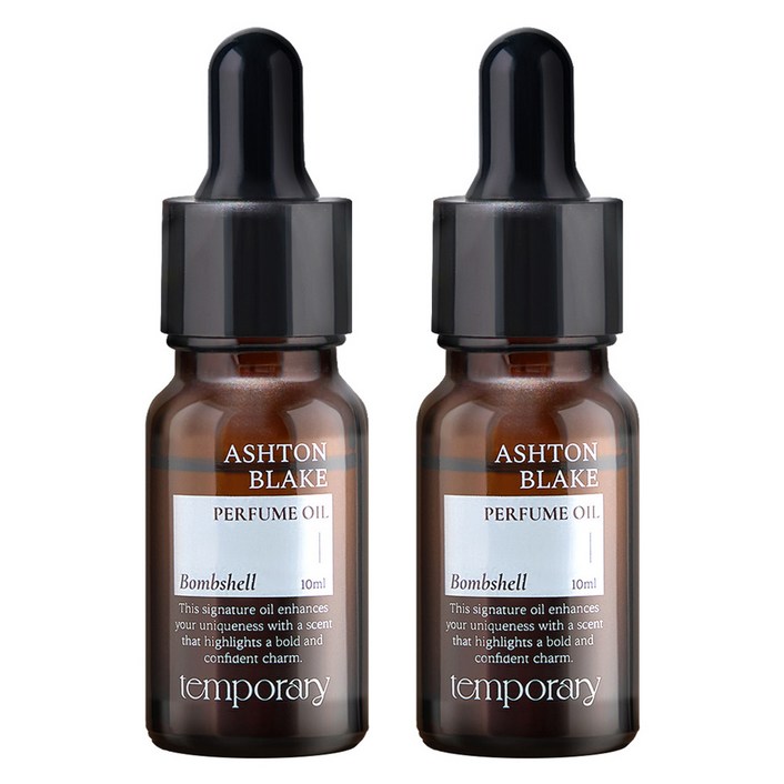 템포러리 애쉬튼 블레이크 밤쉘 퍼퓸 오일, 2개, 10ml