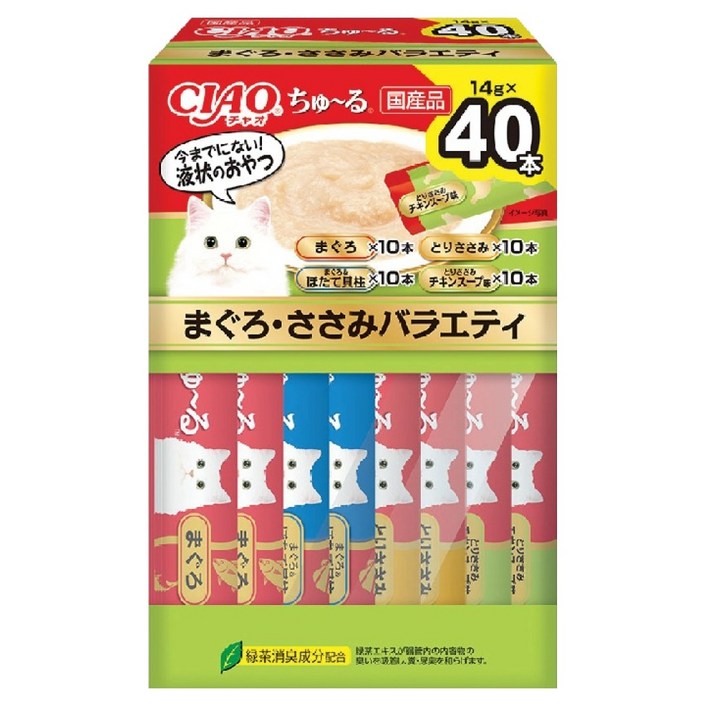 챠오츄르 버라이어티 짜먹는 간식 SC-424 40p 박스타입