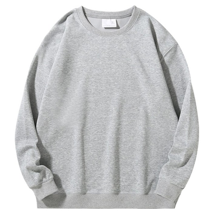 언헤브 남녀공용 심플 데일리 맨투맨