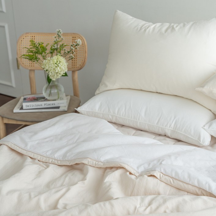 플로라침구 말랑데이 세미마이크로 먼지없는 간절기 차렵이불