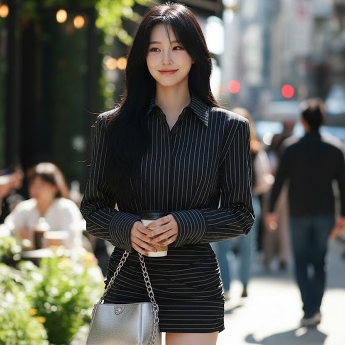 비비에모 마벨라 셔츠형 미니 원피스 12501