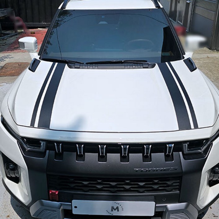 디디앤카 토레스 데칼 스티커 본넷 라인 호환, 06.옐로우 유광, 1개