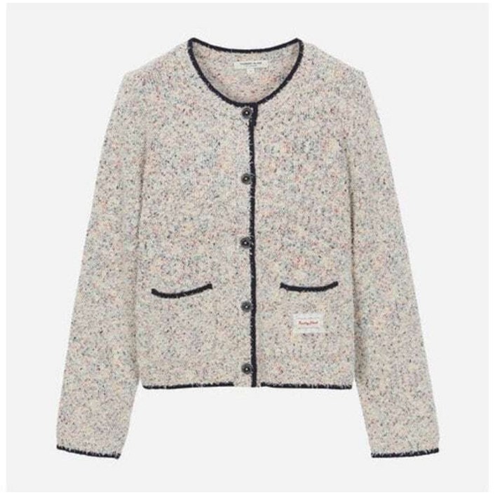 [국내백화점] 써스데이아일랜드 여성 봄 날개사 니트 가디건 루즈핏 여리여리 감성 데일리룩