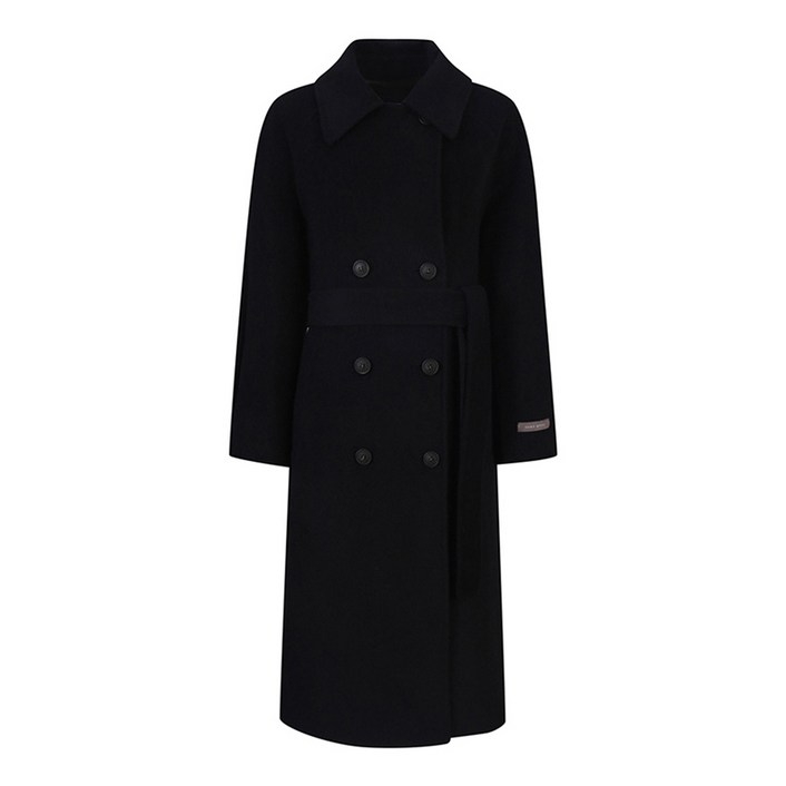 베스띠벨리 여성 핸드메이드 코트 할인 블랙컬러 울 블랜딩 핸드메이드 스트랩벨트 여성 겨울 정장 코트 정상가 559.000원 여성 검정색 겨울 코트 마담 코트