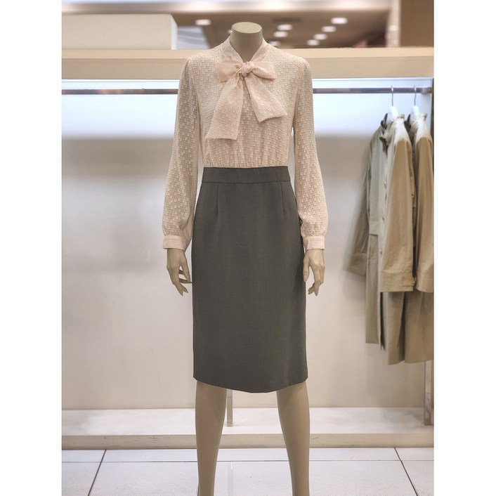 프렐린 리본 블라우스 투인원 원피스 RJO223050