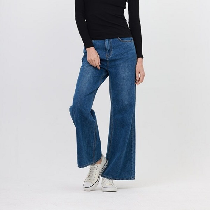 [jambangee] 여성) 난스판 솔트워싱 NEW 와이드부츠컷핏_AN1DTB273-MB