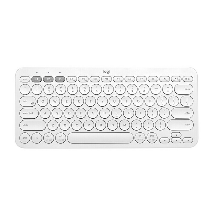 로지텍 무선키보드 K380, White, K380, 텐키리스