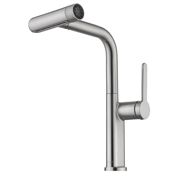 에떼르노 주방수전 EK6001NBM 6WAY 원홀 폭포수 탁찰식 니켈 싱크대수전, 1개