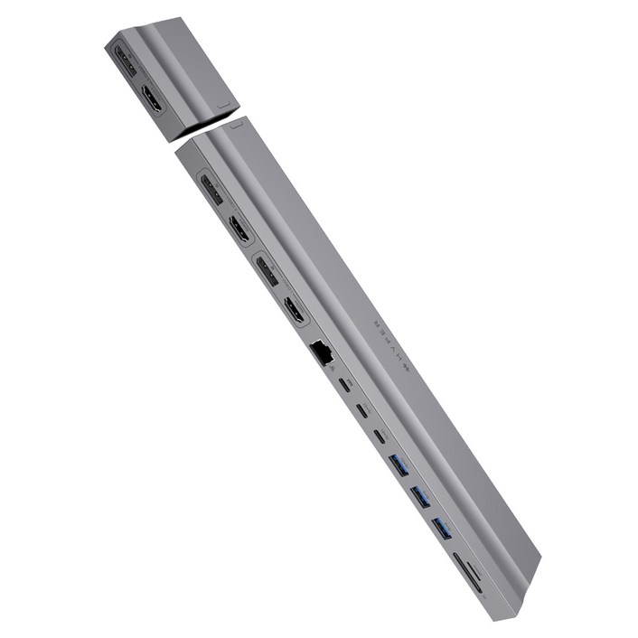 하이퍼드라이브 15in2 듀얼 USBC 멀티허브 도킹스테이션 4K HDMI PD충전 맥북 노트북 호환 HD156, 단품 1개, 1개