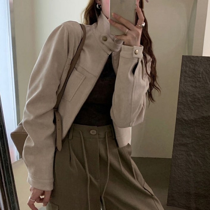 더블공주 빈티지 크롭 숏 자켓 아우터