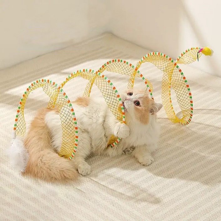 PETTOO S타입 접이식 고양이 터널 완구