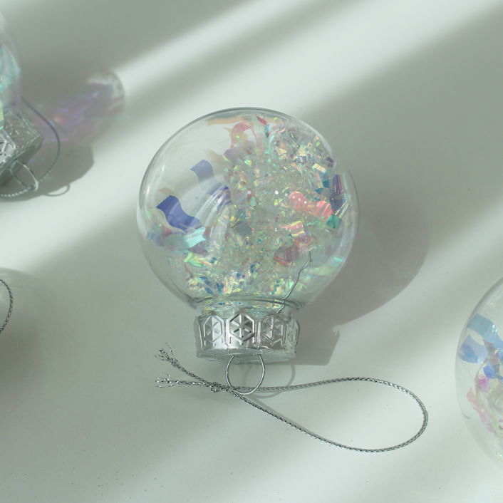 [해피인어스] 홀로그램 오너먼트 6P세트 (지름6cm), 6개, 홀로그램오너먼트