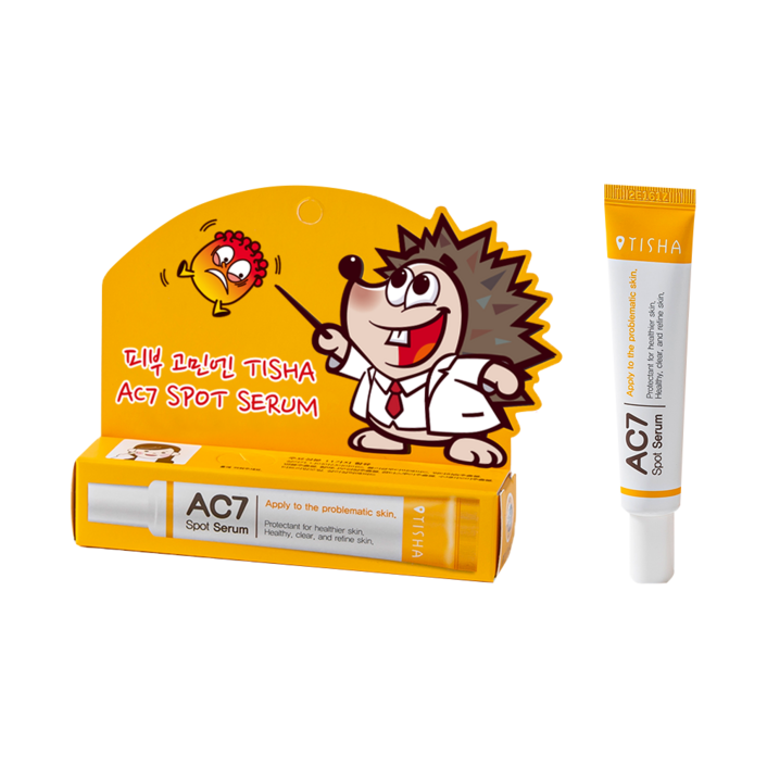 니들샷 여드름스팟케어 트러블 화농성 좁쌀 모공 티샤 AC7스팟세럼 15ml 튜브타입