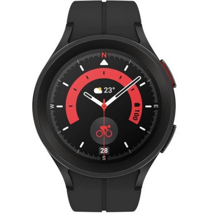 삼성 갤럭시 워치 5 Pro 45mm GPS 심박수 피트니스 트래킹 포함 스마트 티타늄 사파이어 글라스 개선된 배터리