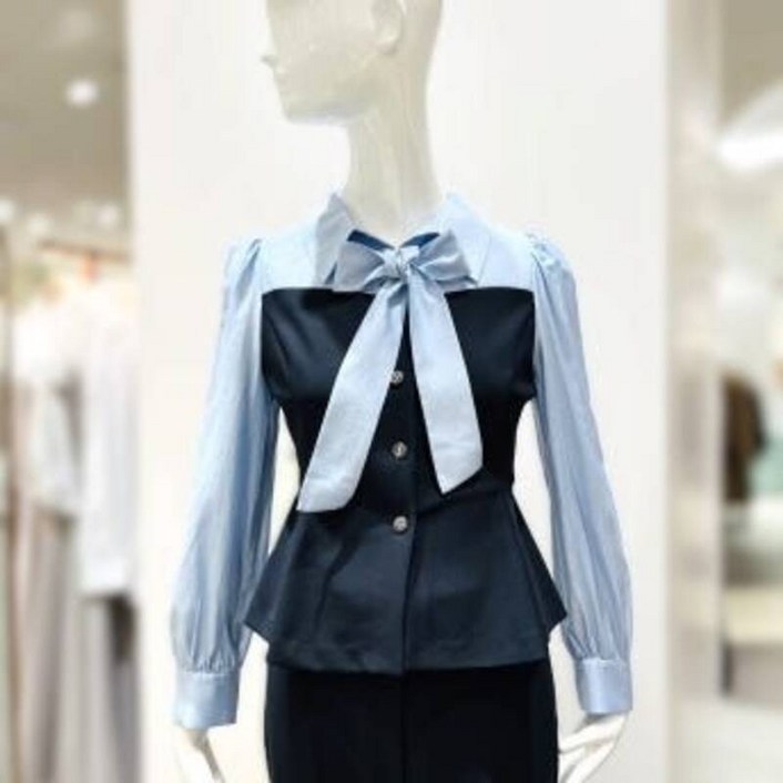 케네스레이디 뷔스티에 리본 텐션 셋업 블라우스 EVBLPK8900 2451378