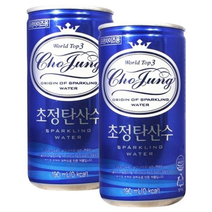 일화 초정탄산수 플레인 190ml x 30캔, 30개