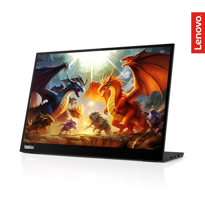 레노버 ThinkVision M14d 14인치 휴대용 모니터 미러링 USBC, M14d, 35cm