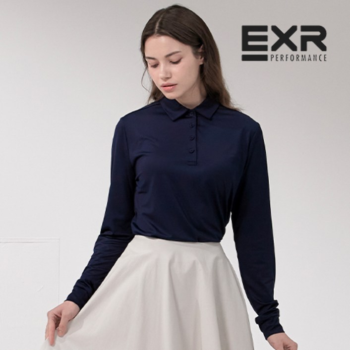EXR 여성 긴팔 골프웨어 PK 카라티
