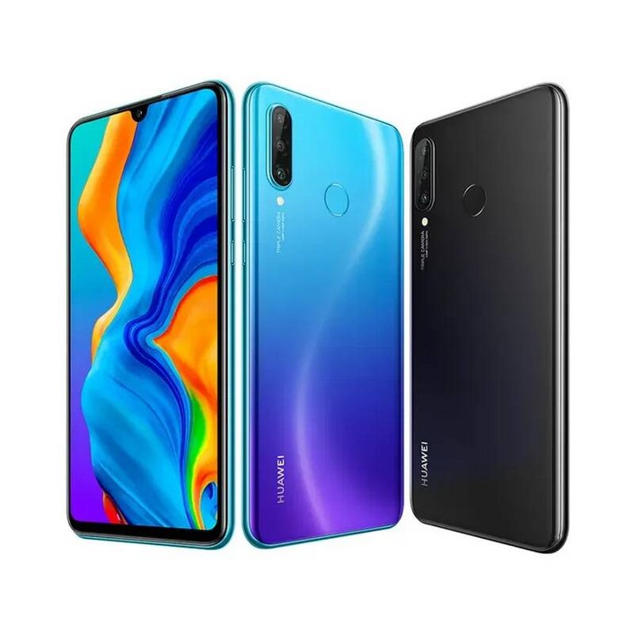 화웨이 P30 라이트 스마트폰 안드로이드 6.15 인치 128GB ROM24MP + 32MP 구글 플레이 스토어 휴대폰 잠금 해제 셀룰러 글로벌 ROM