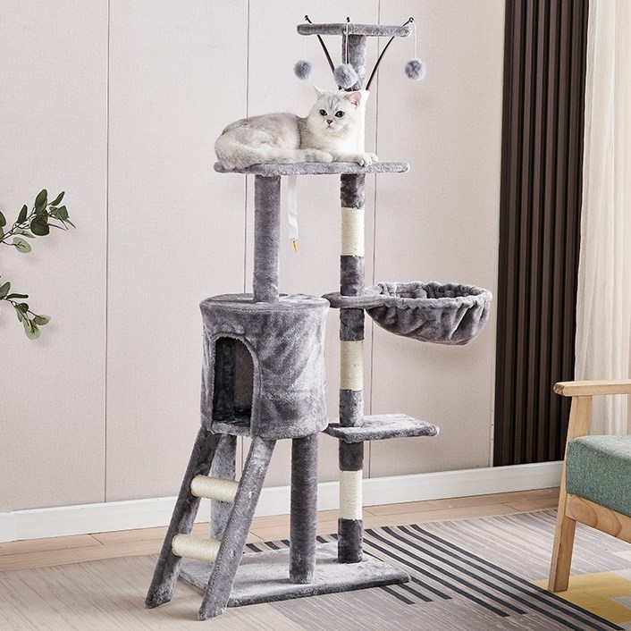 캣타워 겨울 보온 플리스 중대형 캣타워