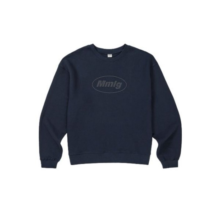 국내매장상품 mmlg 맨투맨 COLOR BUTTON SWEAT (AUTHENTIC NAVY) 392120