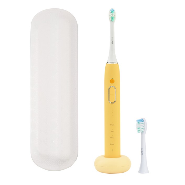 식스비 감성 제주 음파전동칫솔, 1개, 한라봉, SBemosonic01