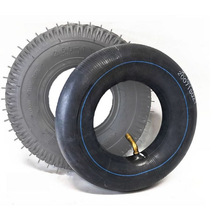 셀렉트템 9인치 전동휠체어 전동킥보드 튜브 호환 튼튼한고무재질, 2개, 블랙