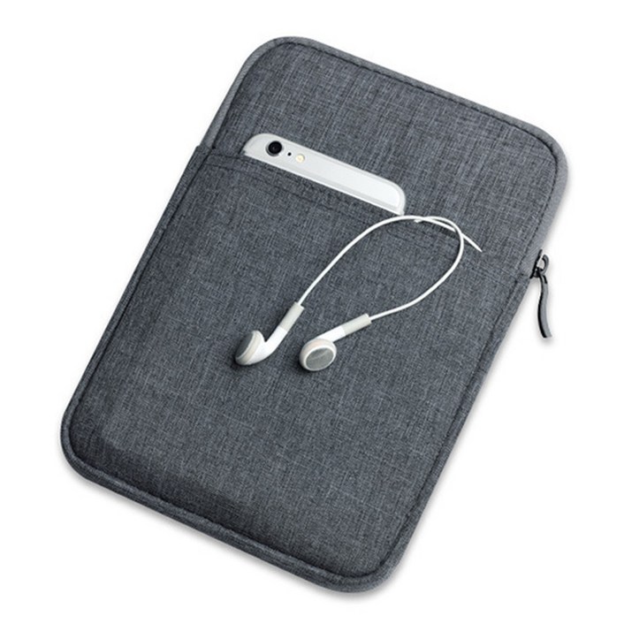 아카빌라 갤럭시탭 A7 10.4 인치 패브릭 생활방수 파우치 가방, 라이트 블루