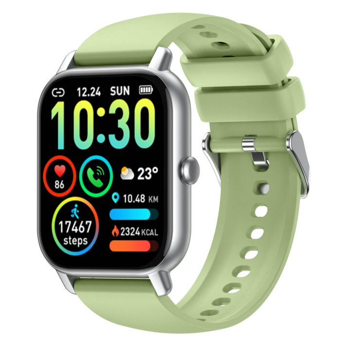 Donerton P66 통화가능 스마트워치 46.99mm 한글판 운동시계, 블루투스, 4.699cm, 녹색