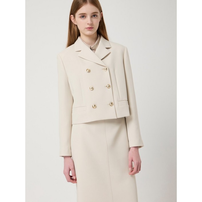 씨씨콜렉트 중계점 6버튼 크롭 자켓 C251MSF202