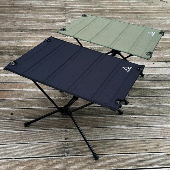 캠트너 백패킹 경량 캠핑 롤테이블 하드탑 티랩테이블, 그린당일발송