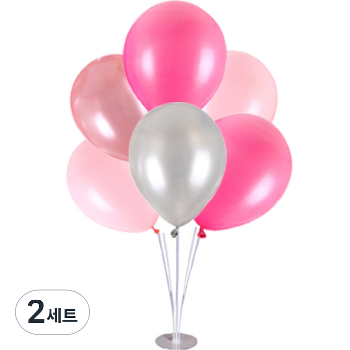 미미파티 생일 파티 풍선 6p  멀티 스탠드 세트
