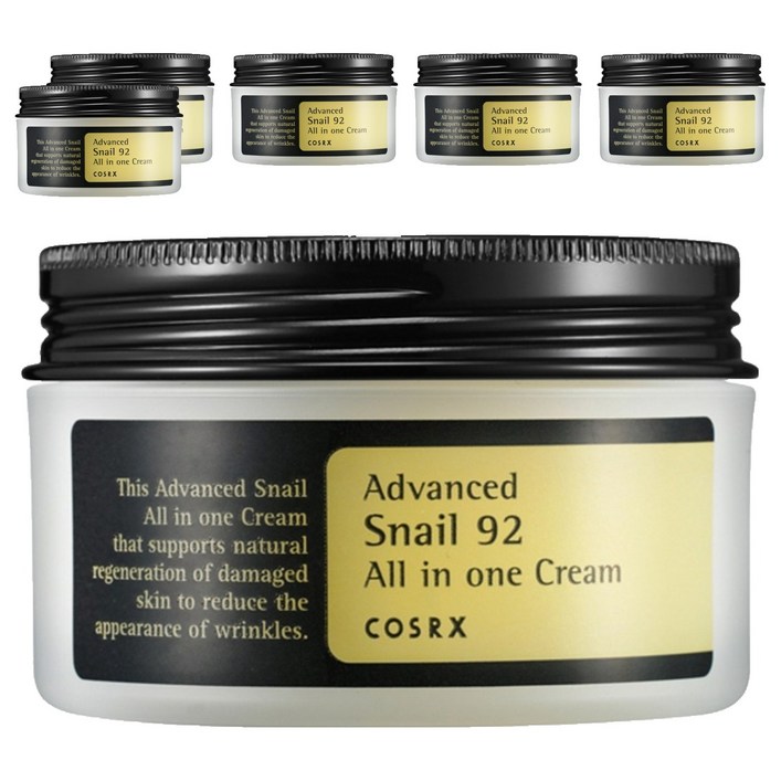 코스알엑스 어드벤스드 스네일 92 올인원 크림, 100ml, 6개