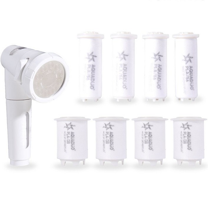 아쿠아듀오 주방 정수 헤드 SF-7000핸디형 + 1차 PLA 리필필터 4p + 2차 PLA 리필 필터 4p 세트, 1세트