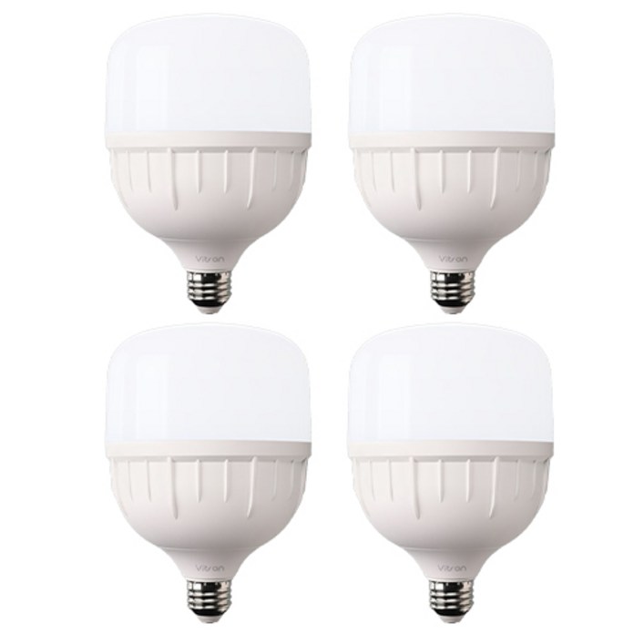 비츠온 LED T벌브 40W E26, 주광색, 4개