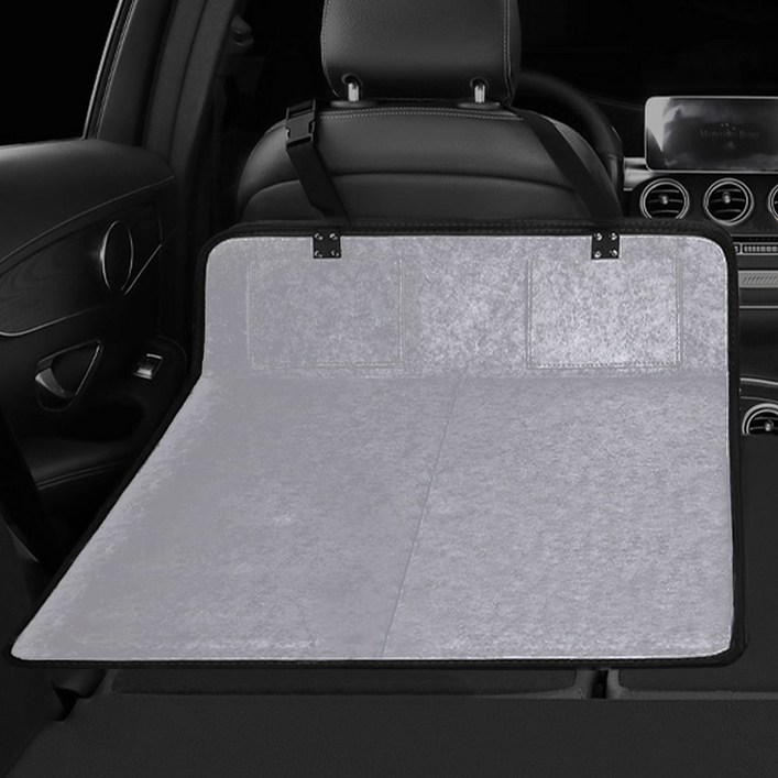 크로니클 차량용 뒷좌석 평탄화 캠핑 접이식 수납 매트 2포인트 XL, 그레이, 컨텐츠 참조